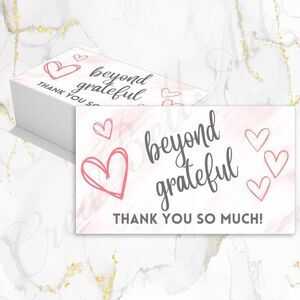 60 Thank You Cards | beyond Grateful 3.5" x 2"